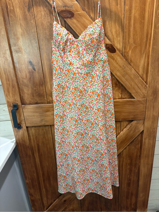 Princess Polly Dresses & Skirts - Princess Polly Floral Maxi Dress in Orange, Pink & Green 8